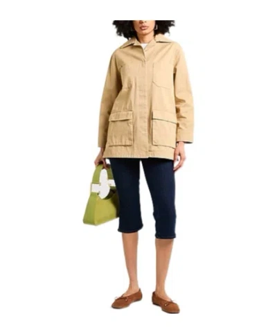 Maxco. Simple Long-sleeved Jacket In Brown