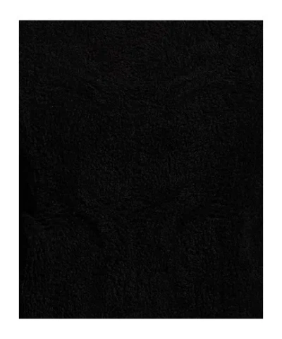 Sportmax Solid Long Sleeve Knit Top In Black
