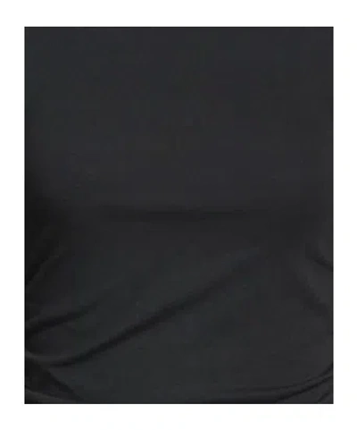 Rag & Bone Solid Color Long Sleeve Top In Black