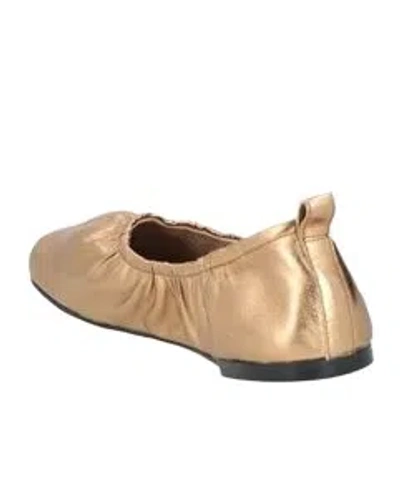 Maxco. Plain Colour Ballet Flats In Gold