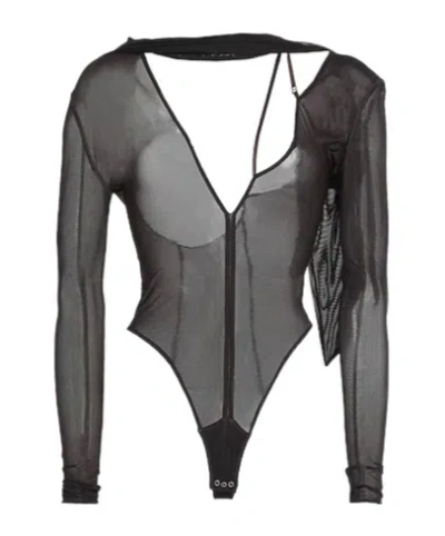 Jacquemus Bodysuits In Gray