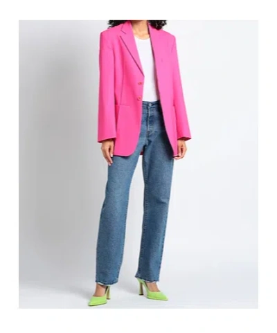 Jacquemus Single-breasted Suit Jacket In Pink