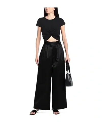 Isabel Marant Solid Crew Neck Short Sleeve T-shirt In Black