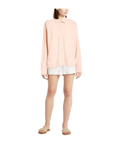 Max Mara Solid Colour Shirts In Nude