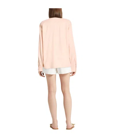 Max Mara Solid Colour Shirts In Nude