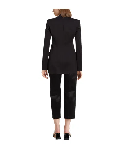 Sportmax Double-breasted Jacket Featuring Button Detailing In Black