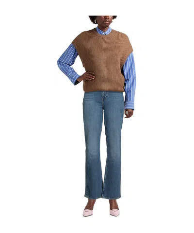 Rag & Bone High-waisted Medium Bootcut Jeans In Blue