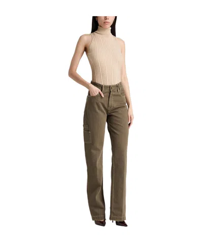 Jacquemus Solid-colored Cargo Pants In Brown