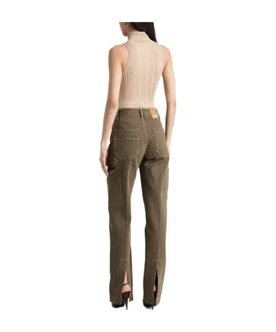 Jacquemus Solid-colored Cargo Pants In Brown
