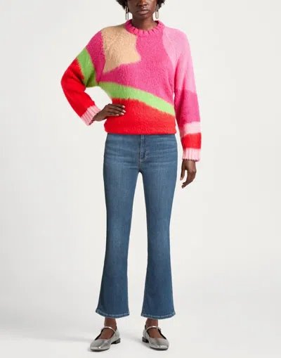 Rag & Bone High-waisted Medium Bootcut Jeans In Blue