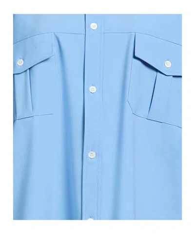 Marni Oversized Check Shirt In Blue