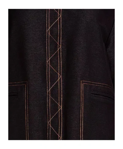 Max Mara Minimal Long-sleeve Jacket In Black