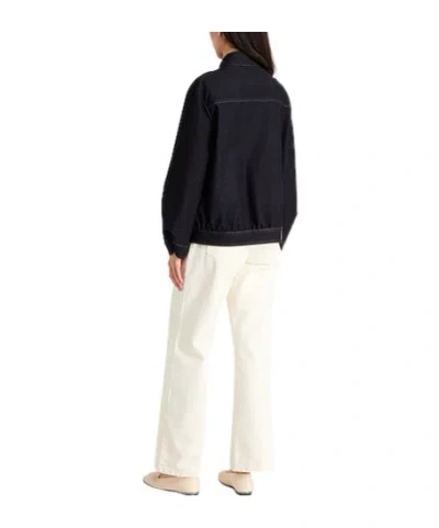 Max Mara Minimal Long-sleeve Jacket In Black