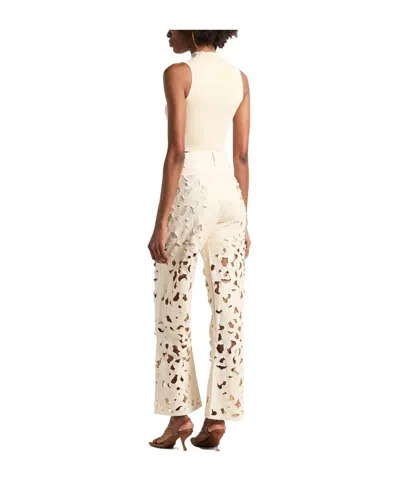 Rag & Bone Plain Colour Denim Trousers In White
