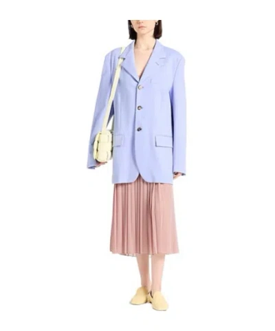 Marni Single-breasted Blazer In Blue