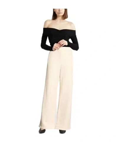 Max Mara Solid Casual Pants In White