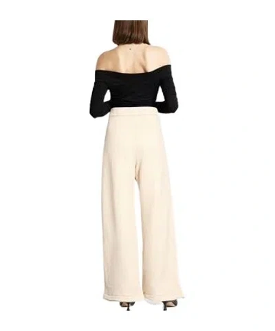 Max Mara Solid Casual Pants In White