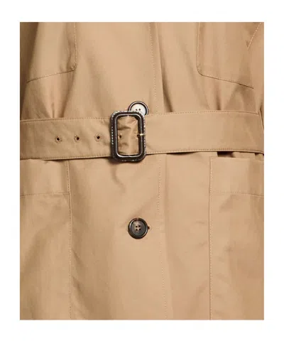 Max Mara Solid Color Twill Lapel Jacket In Nude