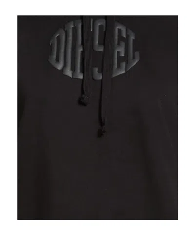 Diesel Solid Color Sweatshirt In Black