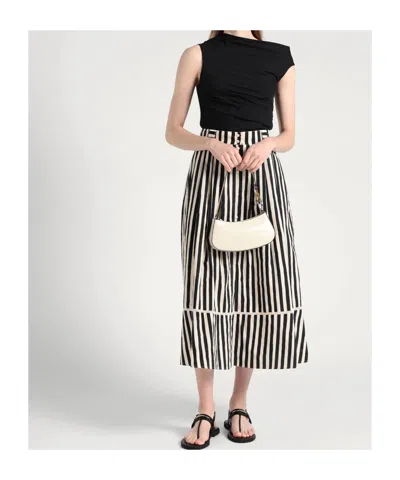 Maxco. Draped Neckline T-shirt In Black