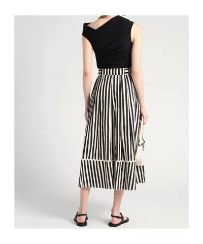 Maxco. Draped Neckline T-shirt In Black