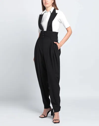 Dolce & Gabbana Casual Solid Color Wool Pants In Black