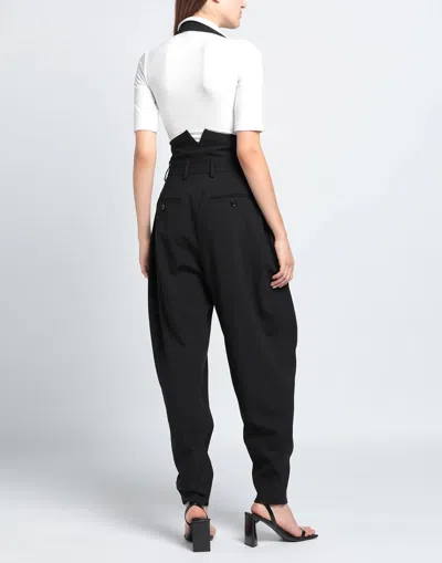 Dolce & Gabbana Casual Solid Color Wool Pants In Black