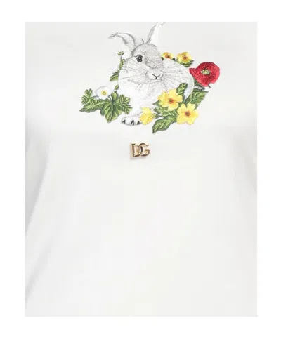 Dolce & Gabbana Printed T-shirt In White