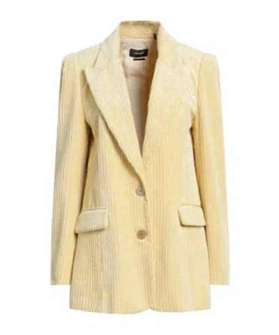 Isabel Marant Single-breasted Suit Jacket In Yellow