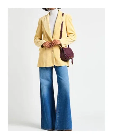 Isabel Marant Single-breasted Suit Jacket In Yellow