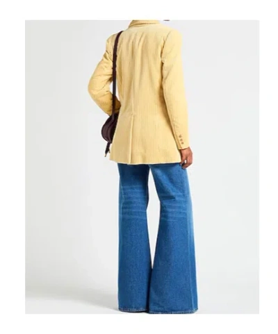 Isabel Marant Single-breasted Suit Jacket In Yellow