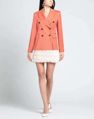Max Mara Double-breasted Blazer In Pink