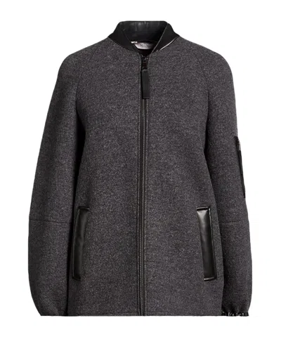 Max Mara Bomber Jackets In Gray