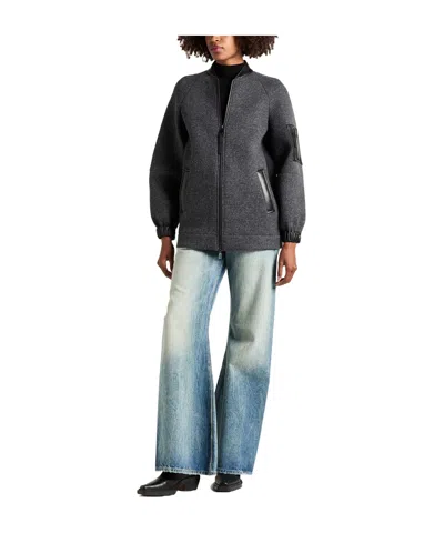 Max Mara Bomber Jackets In Gray