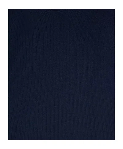 Max Mara Solid Knit Sweater In Black