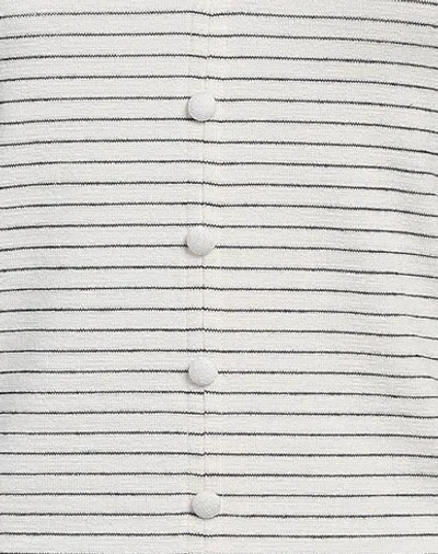 Rag & Bone Striped Knitted Sleeveless Top In White