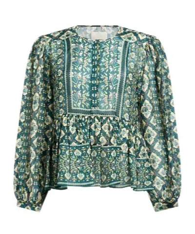 Isabel Marant Minimalist Solid Knit Sweater In Green