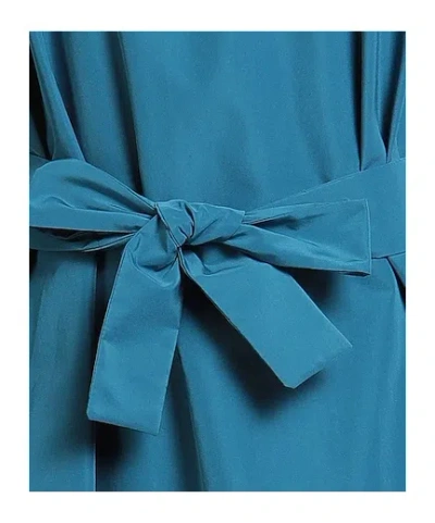 Weekend Max Mara Solid Satin Flared Skirt In Brown