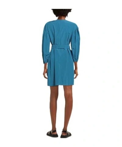 Weekend Max Mara Solid Satin Flared Skirt In Brown