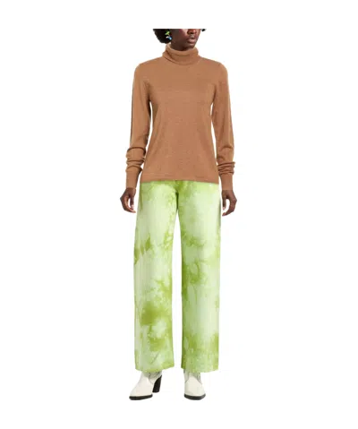 Max Mara Saluto Virgin Wool Turtleneck Sweater In Brown