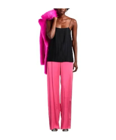 Max Mara Simple Straight-leg Pants In Pink