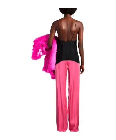 Max Mara Simple Straight-leg Pants In Pink