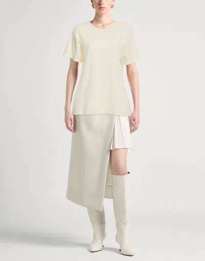 Maison Margiela Woman T-shirt Ivory Size M Cotton In Neutral