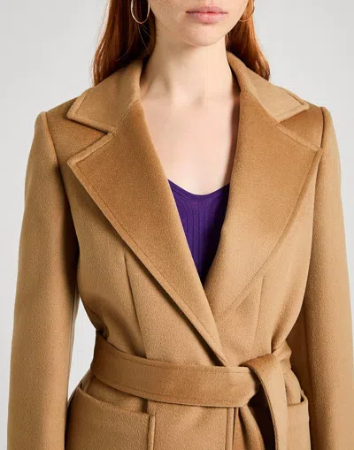 Maxco. Collared Coat In Nude