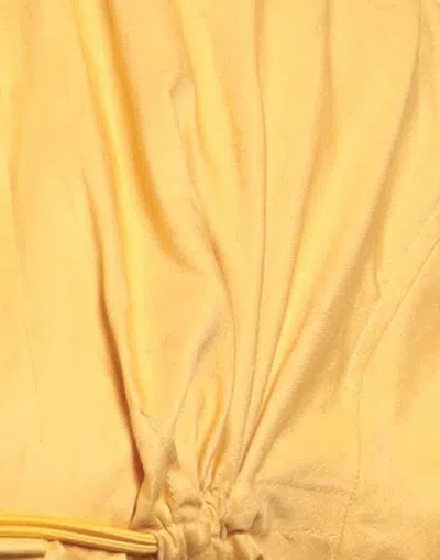 Jacquemus La Chemise Machou Yellow Bolero Shirt In Cotton Blend Woman In Yellow