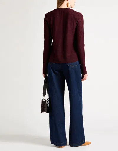 Rag & Bone Solid Color Knit Top In Brown