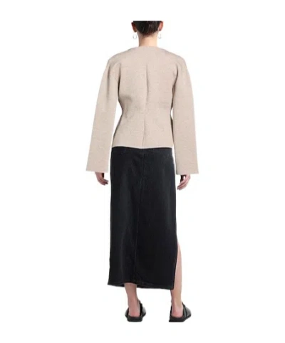 Rag & Bone Solid Color Stretch Cardigan In Neutral