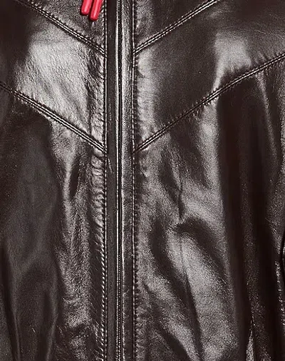 Maxco. Minimalist Leather Jacket In Black