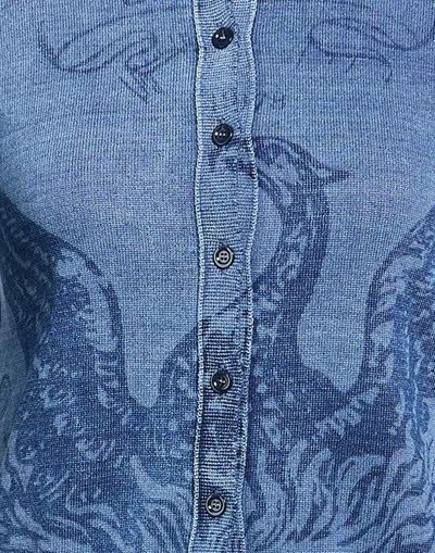 Diesel Printed Cardigans In Blue