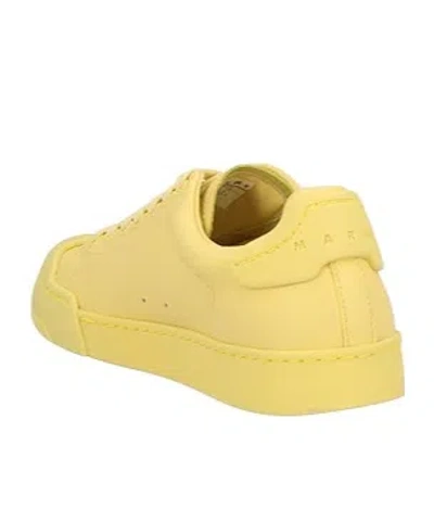 Marni Plain Colour Trainers In Yellow